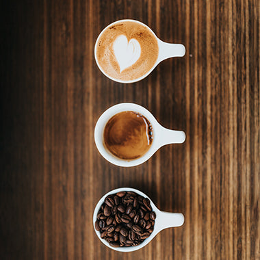 Image of coffee and coffee beans in a cup